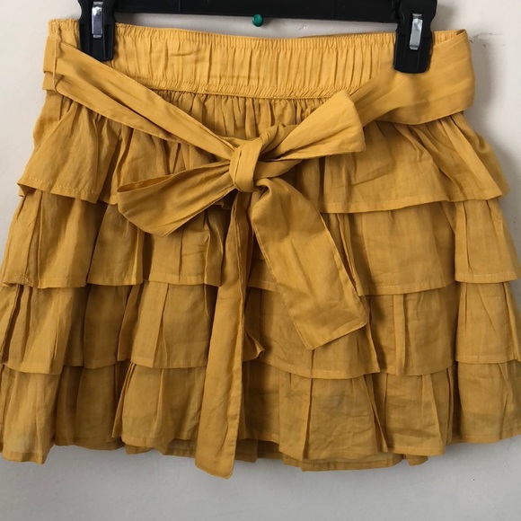 Forever 21 Dresses & Skirts - 🌞FOREVER 21🧡Frilly Skirt ( lace up drop waist)